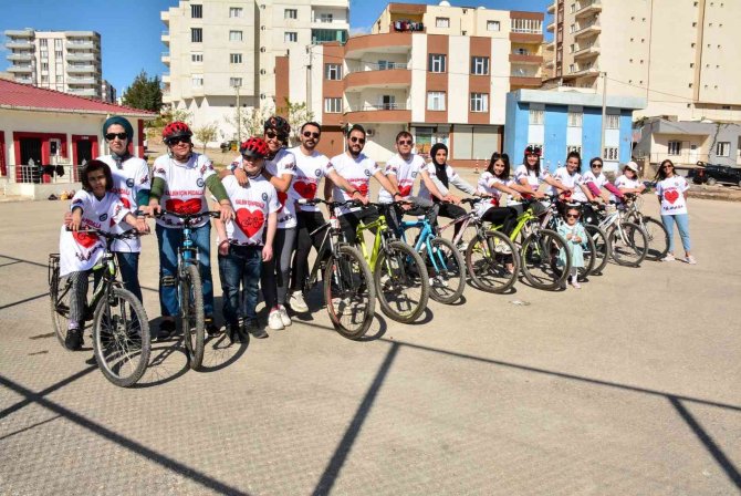 Mardin’de Kalp Sağlığı İçin Pedal Çevirdiler