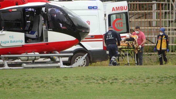 112 Hava Ambulansı Menenjit Hastası İçin Havalandı