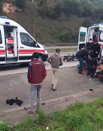 Bursa’da Kayganlaşan Yolda Kontrolden Çıkan Otomobil Taklalar Attı : 1 Ölü 1 Yaralı