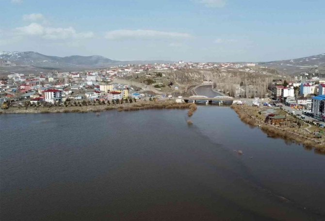 Sular Altında Kalan Ardahan Ovası Havadan Görüntülendi