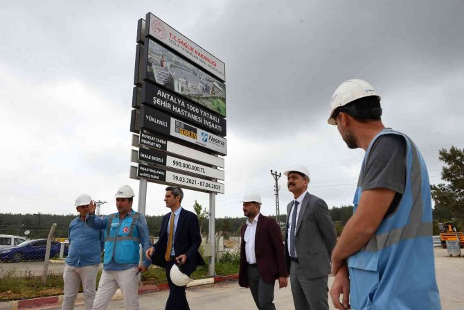 Antalya Şehir Hastanesi İnşaatının Yüzde 48’ Tamamlandı