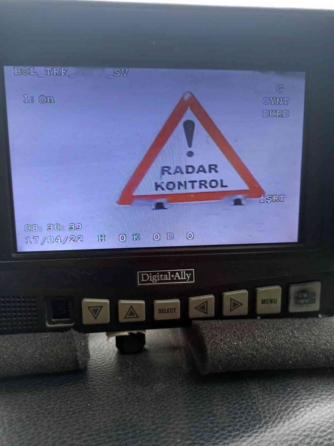 Burdur’da Radarla Trafik Hız Denetimleri Yapıldı