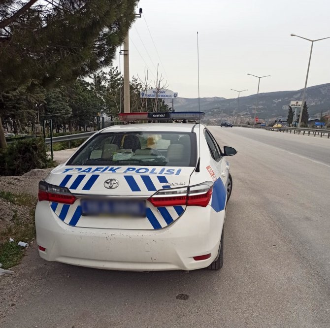Burdur’da Radarla Trafik Hız Denetimleri Yapıldı