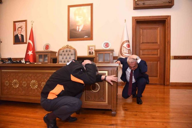 Kastamonu’da Deprem Tatbikatı Yapıldı