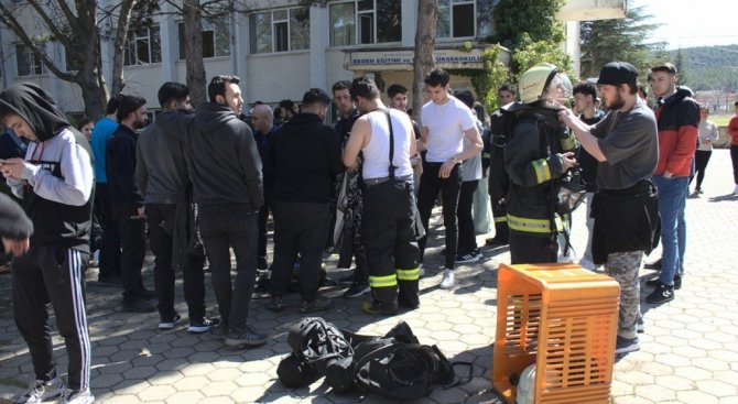 Dpü Ktbmyo’da Yangın Tatbikatı