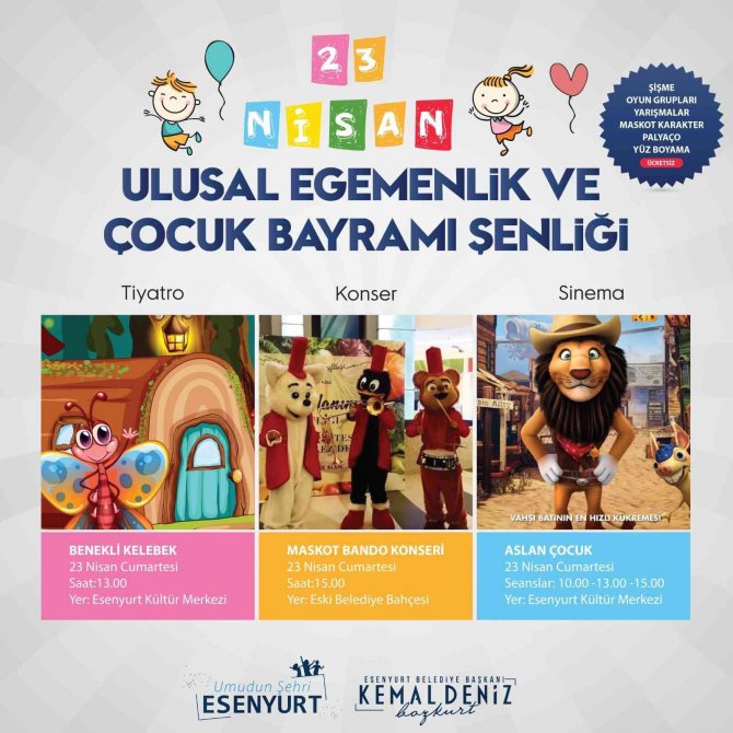Esenyurt’ta 23 Nisan Coşkusu “Çocuk Şenliği” İle Yaşanacak