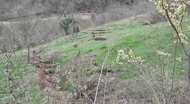 Köy Yolunun Çöktüğü Bölgede İkinci Heyelan