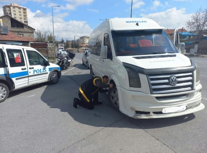 Kayseri’de 31 Araca 56 Bin Tl Ceza Uygulandı