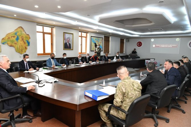 Orman Yangınlarıyla Mücadele Komisyonu Toplandı