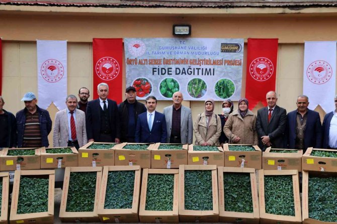 Gümüşhane’de Üreticilere 150 Bin Sebze Fidesi Dağıtıldı