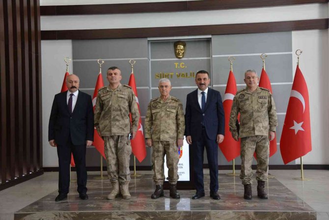 Jandarma Genel Komutanı Orgeneral Arif Çetin, Vali Hacıbektaşoğlu İle Bir Araya Geldi