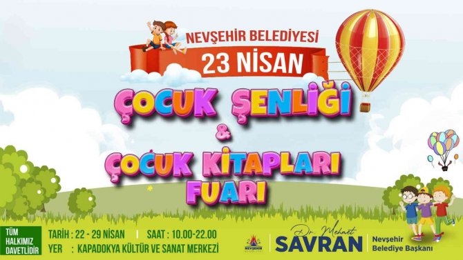 23 Nisan Çocuk Şenliği Ve Çocuk Kitapları Fuarı Açılıyor