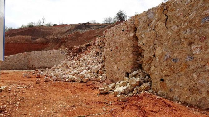 Tokat Osb’de Korkutan Heyelan