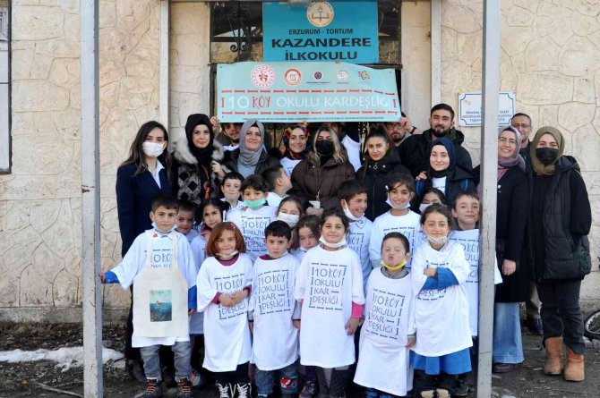 Tortum Myo’nun 10 Köy Okulu Kardeşliği Projesi Tamamlandı