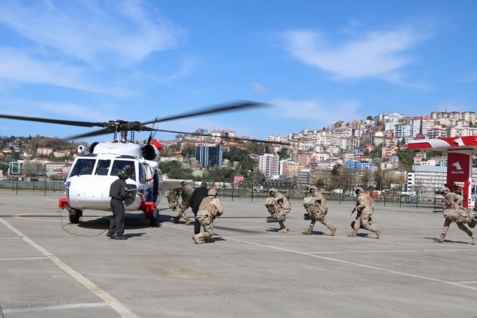 Zonguldak’ta Trafik Havadan Denetlendi