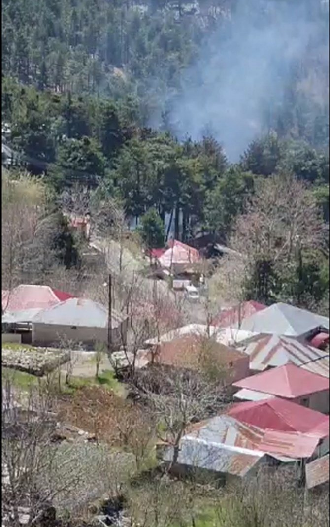 Hatay’da Amanoslar Üçkoz Yaylasında Çıkan Yangında 5 Ev Yandı