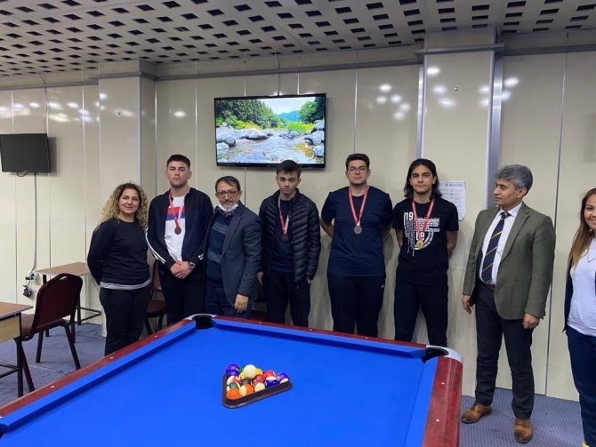 Okul Sporları Bilardo Heyecanı Tamamlandı