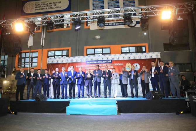 Pamukkale Belediyesi’nin Eğitime Destek İçin Yaptırdığı Okul Dualarla Açıldı