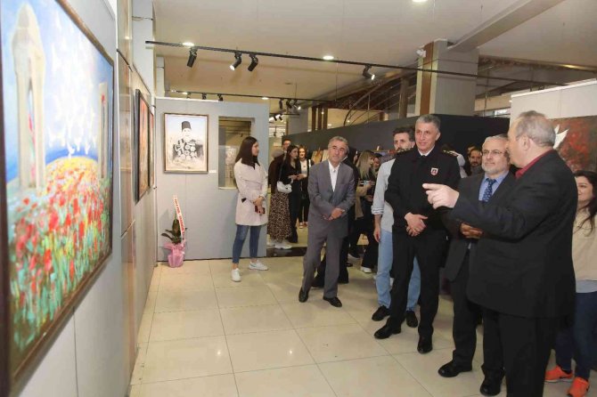 Tokat’ta, “Bir Millet İ̇ki Devlet Zafer” Resim Sergisi Açıldı