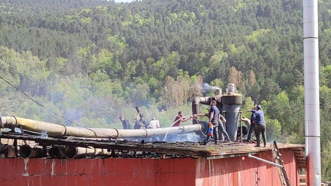 Kereste Fabrikasında Yangın Paniği