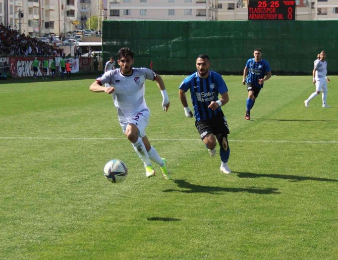 Tff 3. Lig: Elazığspor: 2 - Arnavutköy Belediyespor: 1