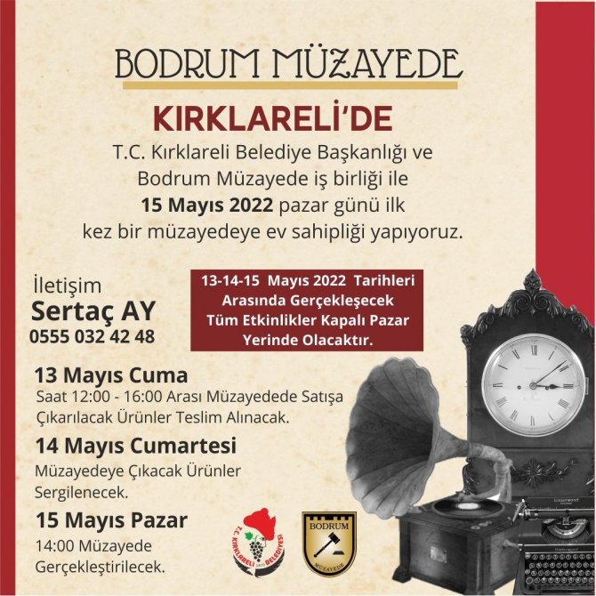 Bodrum Müzayede’nin Yeni Rotası Kırklareli