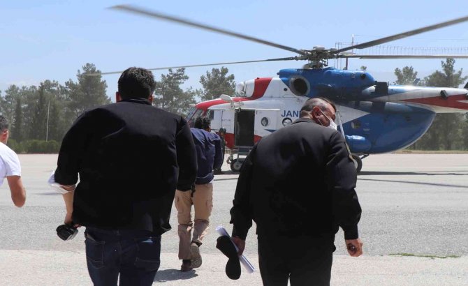 Ramazan Bayramı Öncesi Oluşan Yoğunluk Helikopterle Havadan Denetlendi