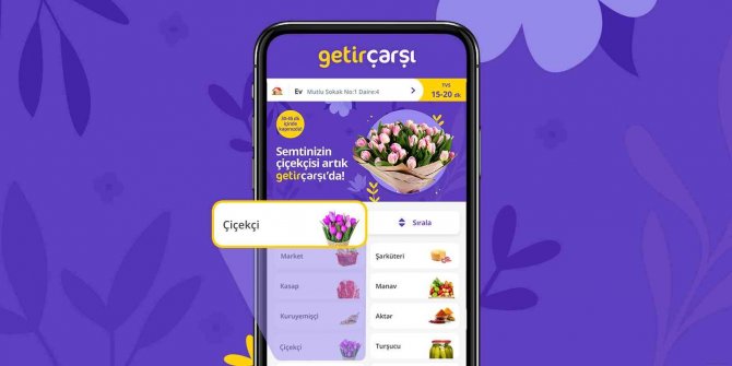 Getirçarşı’ya Çiçekçi Kategorisi Eklendi