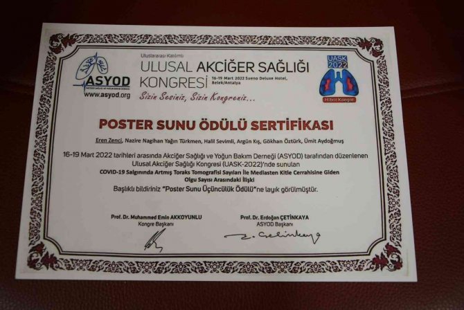 Paü Hastanesi 4. Kez Sözlü Bildiri Ödülüne Layık Görüldü