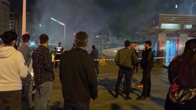 Taksim Metrosunda Korkutan Yangın