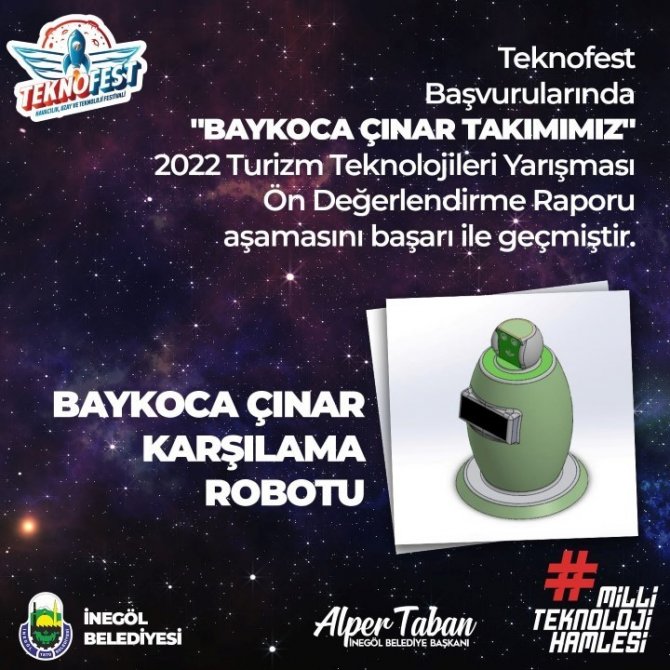 Çınar Karşılama Robotu Teknofest Elemelerini Geçti