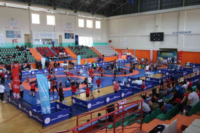 55 İ̇lden 850 Sporcunun Katıldığı Güreş Müsabakaları Başladı