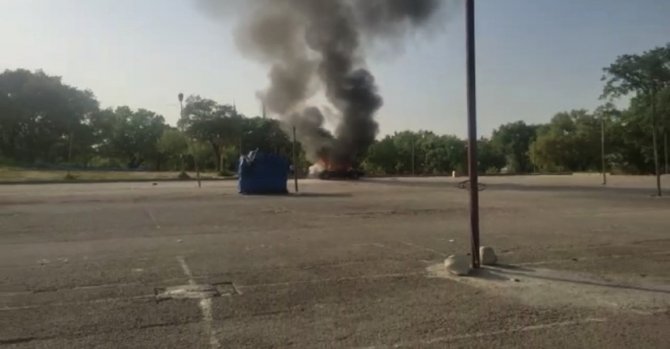 Lpg’li Araç Alev Topuna Döndü