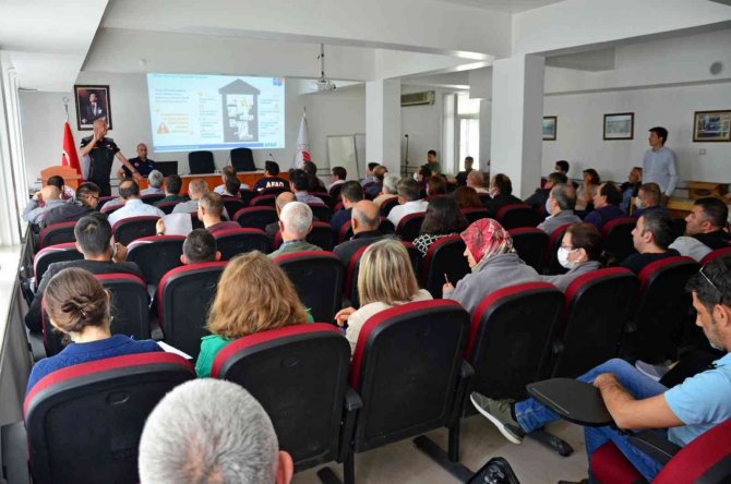 Denizli’de Tarım Teşkilatına Yangın Eğitimi Verildi