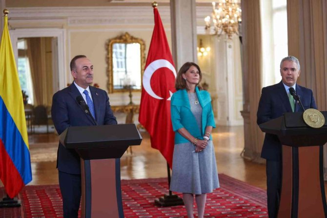 Dışişleri Bakanı Çavuşoğlu, Kolombiya Devlet Başkanı Marquez İle Bir Araya Geldi