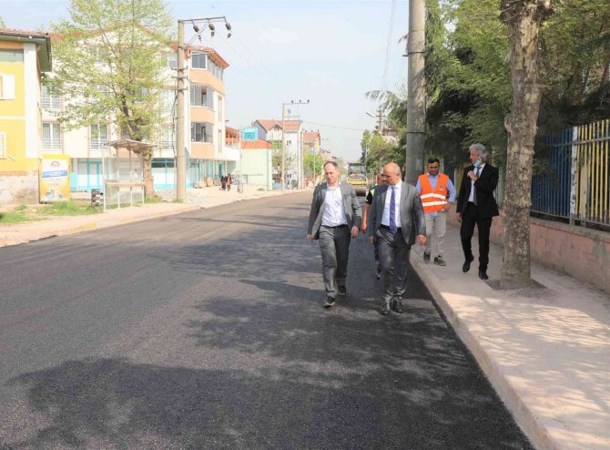 Atatürk Bulvarı’na Asfalt Serildi