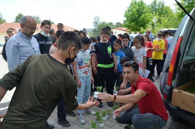 Köyceğiz’de Öğrencilere Ata Tohumu Fideleri Dağıtıldı