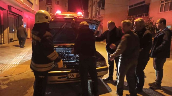 Otomobildeki Gaz Kaçağı Paniğe Neden Oldu