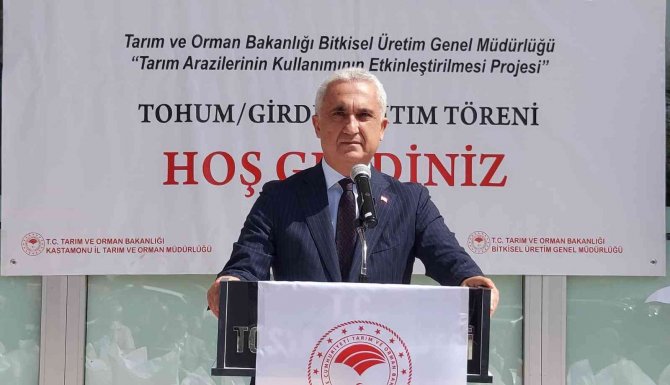 Tosya’da Çeltik Üretimi Yapan Üreticilere 27 Tonluk Tohum Desteği