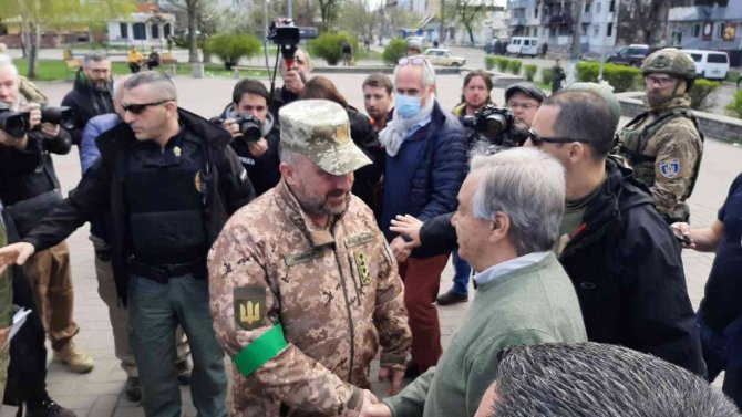 Bm Genel Sekreteri Guterres’ten Bucha, Irpin Ve Borodyanka’ya Ziyaret
