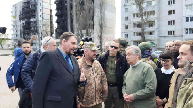 Bm Genel Sekreteri Guterres’ten Bucha, Irpin Ve Borodyanka’ya Ziyaret