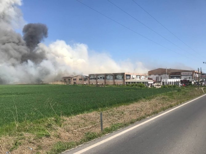 Kırklareli’nde Mobilya Fabrikasında Yangın