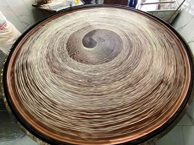 Bayram Öncesi Geleneksel Üretim Tel Kadayıfa İlgi