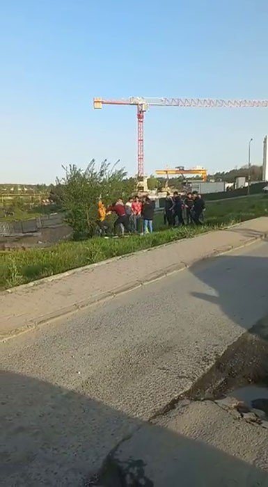 Yabancı Uyrukluların Tekme Tokat Kavgası Kamerada