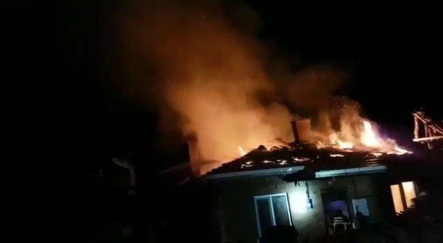 Mecitözü’nde Yangın