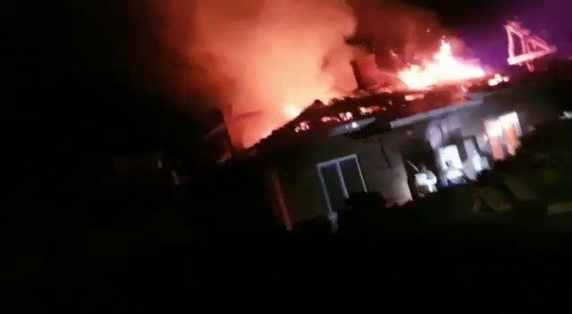 Mecitözü’nde Yangın