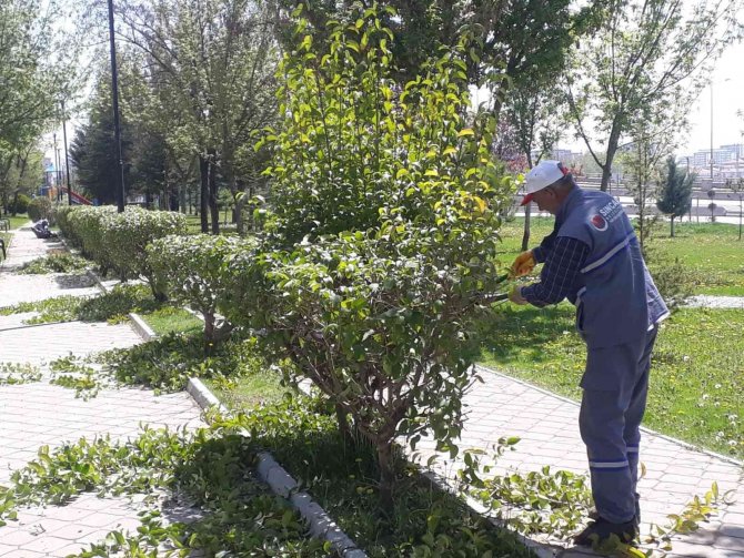 Sincan’da Ağaçlar Budanıyor, Çocuk Oyun Alanlarının Gerekli Bakımları Yapılıyor