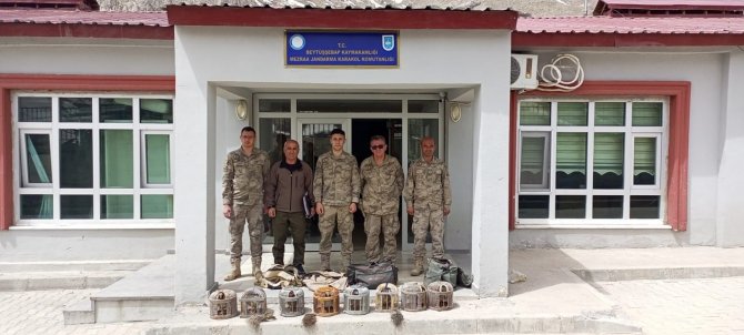 Şırnak’ta Kınalı Keklikler Doğaya Bırakıldı, Kafesleri Yakıldı