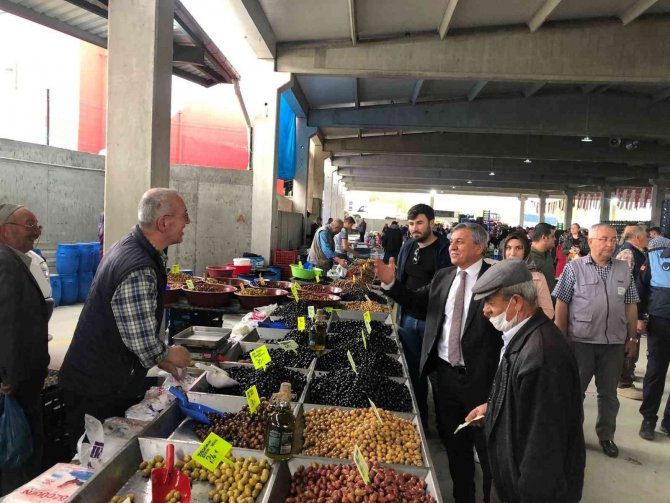Başkan Teke, Pazarcı Esnafının Bayramını Kutladı