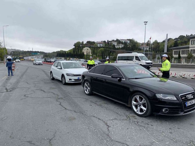 15 Temmuz Şehitler Köprüsünde Bayram Öncesi Trafik Denetimi